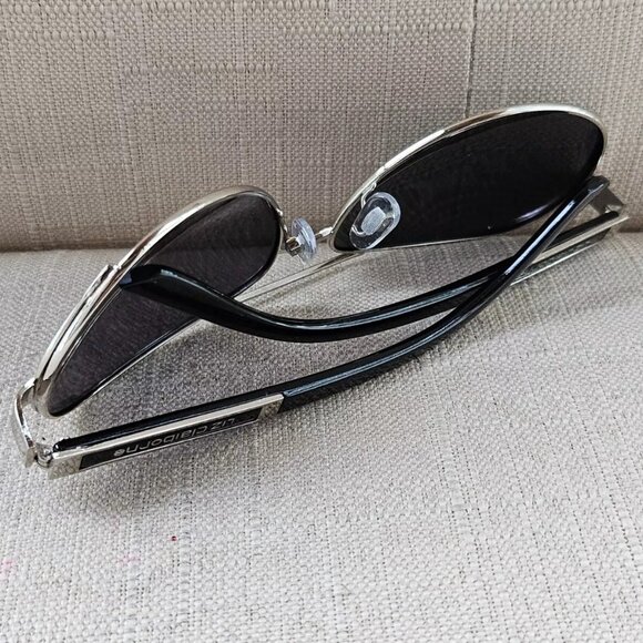 Liz Claiborne Sunglasses Silver Tone Metal Frame Unisex Eye Wear 61[]14 125 - Picture 5 of 12
